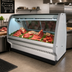 Thumbnail image #2 for Howard-McCray 40E Series 75-1/2-Inch Remote Curved Glass Red Meat Service Case with LED Lighting