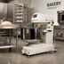 Thumbnail image #2 for BakeryXpress Floor Model Spiral Dough Mixer with 42 Qt Fixed Bowl and 45 lb Capacity