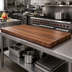 Thumbnail image #2 for John Boos Boos Block 72-Inch x 42-Inch x 2-1/4-Inch American Black Walnut Edge Grain Kitchen Countertop with Varnique Finish