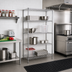 Thumbnail image #2 for Eagle Group 5-Tier Add-On Wire Shelving Unit, 24 x 24 x 74 Inches, Chrome-Plated