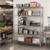 Thumbnail image #2 for Quantum Chrome Wire Shelving Starter Kit, 54