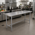 Thumbnail image #2 for Advance Tabco 84-Inch x 24-Inch Flat Top Stainless Steel Work Table with Open Base