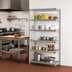 Thumbnail image #2 for EagleGard 5-Tier Add-On Wire Shelving Unit, 36W x 21D x 74H, Hybrid Epoxy Finish