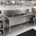Thumbnail image #2 for John Boos Pro-Bowl 3-Compartment Sink with 24-Inch Right Drainboard, 20 x 20 x 14-Inch Bowls, 16-Gauge Stainless Steel