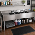 Thumbnail image #2 for BK Resources 4-Compartment Stainless Steel Underbar Sink with Left and Right Drainboards, 84 Inch Wide
