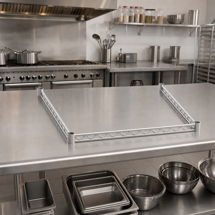 Product image #2 for Eagle Group 3-Sided Double Truss Frame, 48 x 18 Inches, Stainless Steel