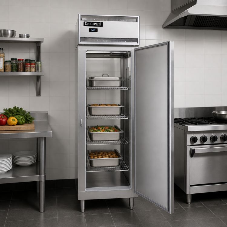 Product image #2 for Continental Refrigerator DL1W-PT Pass-Thru One-Section Heated Holding Cabinet