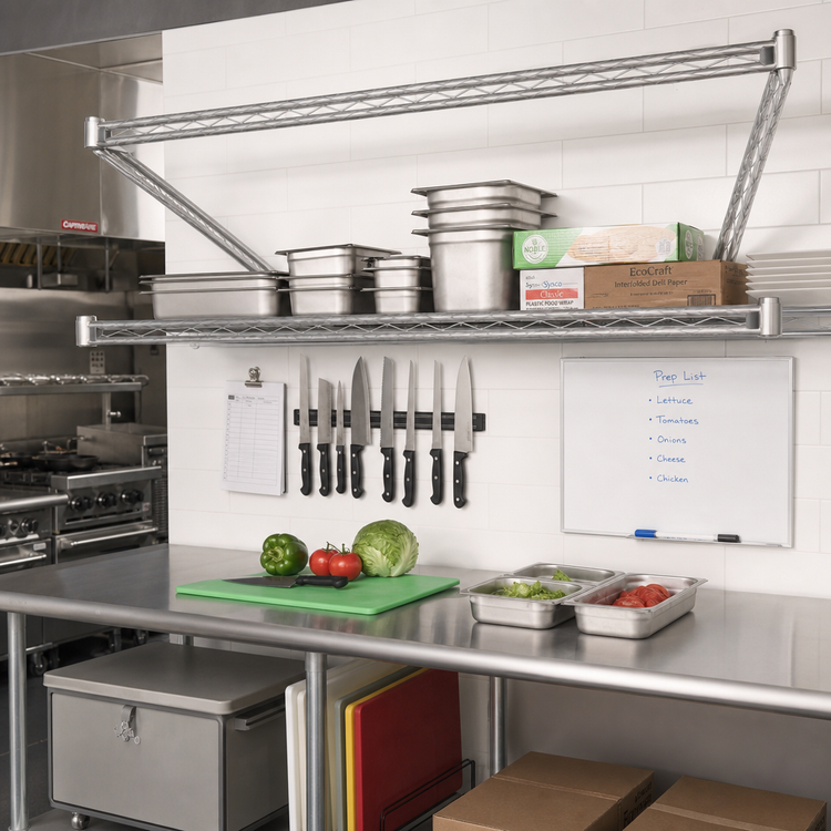 Product image #2 for Eagle Group 3-Sided Double Truss Frame, Stainless Steel, 72" W x 18" D