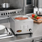 Thumbnail image #2 for Eagle Group RedHots 11QFW-240 11-Quart Round Countertop Food Warmer, Stainless Steel, Wet/Dry, Infinite Control, 240V