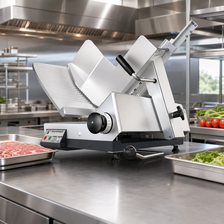 Product image #3 for Bizerba Heavy Duty GSP-SBR Hi-150 13-Inch Semi-Automatic Gravity Feed Slicer with Safe Blade Removal and Illuminated Safety Package