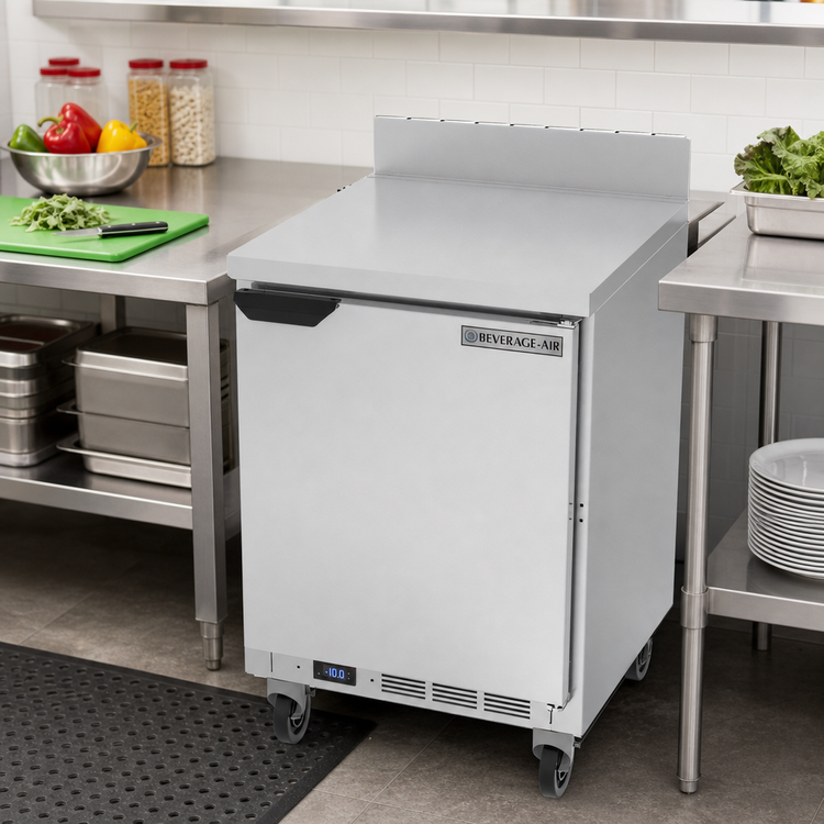 Product image #3 for Beverage-Air WTF24AHC 24-Inch One-Section Worktop Freezer with Solid Door, 4.9 Cu. Ft.