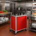 Thumbnail image #2 for Atlas Metal MEPD4H-5 Heated Mobile Enclosed 4-Tube Plate Dispenser