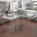 Thumbnail image #2 for John Boos Pro-Bowl L-Shaped Island Clean Dishtable, Right-to-Left, 60