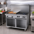 Thumbnail image #2 for Garland G Starfire Pro 48-Inch Commercial Gas Range with 4 Open Burners, 24-Inch Griddle and 2 Storage Bases