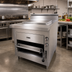 Thumbnail image #2 for Titan Heavy Duty Upright Infrared Gas Plancha Broiler with Cabinet Base, 36-Inch, Single Deck