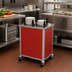 Thumbnail image #2 for Atlas Metal Enclosed Mobile Plate Dispenser, 2-Tube, 7-1/4 Inch Max Plate Diameter