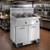 Thumbnail image #2 for Imperial Electric Floor Fryer with Built-In Space Saver Filter System, 6-Battery, 75 lb. Tanks, Tilt-Up Elements