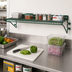 Thumbnail image #2 for Eagle Group Snap-n-Slide Wall-Mounted Wire Shelf, 36 in. W x 12 in. D, Green Epoxy