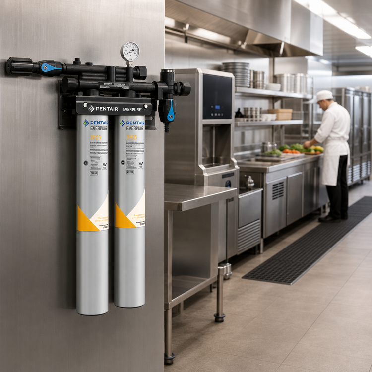 Product image #2 for Everpure QC7I Twin 7FC5 Commercial Water Filtration System, 5 GPM, 50,000 Gallons