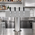 Thumbnail image #2 for Micro Matic DS-354-PSS T-Style Countertop Air-Cooled Draft Beer Tower, 4 Faucets, Polished Stainless Steel