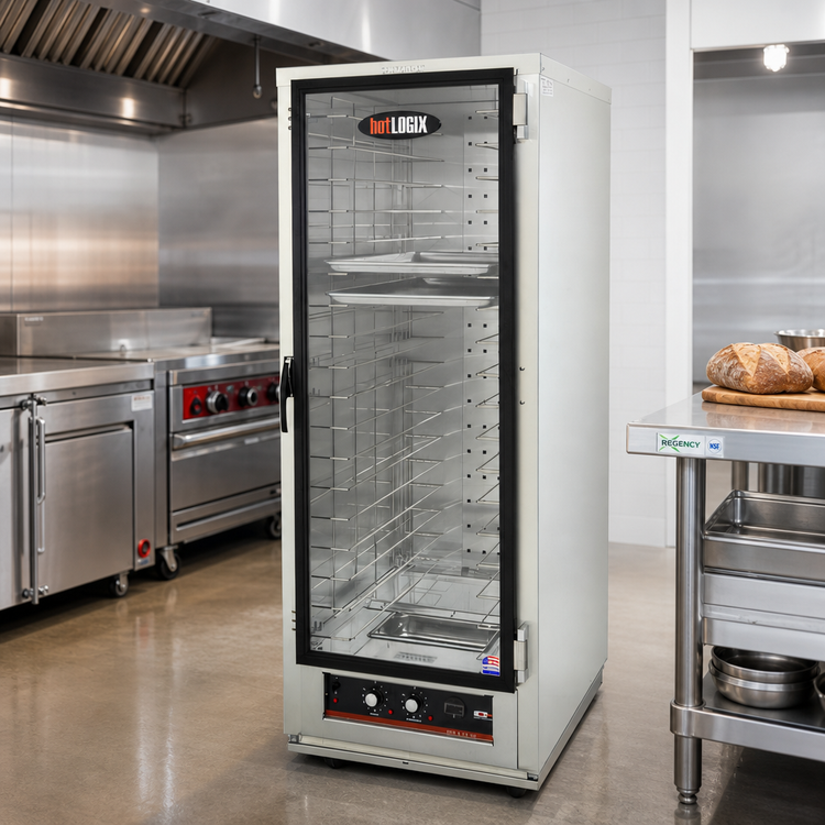 Product image #2 for hotLOGIX HL4-18 Full-Height Insulated Aluminum Humidified Holding Cabinet/Heater Proofer