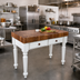 Thumbnail image #2 for American Heritage Rustica 48-Inch x 24-Inch End Grain Walnut Butcher Block Work Table with 2 Drawers, 4-Inch Thick Top