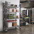 Thumbnail image #2 for Cambro Camshelving Elements XTRA High Density Top Rail Stationary Starter Unit, 21 x 36 x 81, 5-Tier Overhead Track Shelving