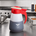 Thumbnail image #2 for Vollrath Dripcut® 32 oz Tabletop Syrup Server with White Polyethylene Jar and Almond Plastic Top