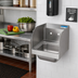 Thumbnail image #2 for BK Resources Space Saver Wall-Mount Stainless Steel Hand Sink with Dual Side Splashes, 9