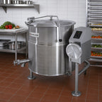 Thumbnail image #2 for Cleveland Range KEL25T Electric Tilting Steam Kettle, 25-Gallon, 2/3 Steam Jacket, Open Tri-Leg Base