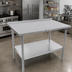 Thumbnail image #2 for John Boos Stallion 72-Inch x 36-Inch 16 Gauge 300 Series Stainless Steel Work Table with Rear Up-Turn and Adjustable Undershelf