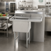 Thumbnail image #2 for Advance Tabco Special Value Series Single-Compartment Fabricated Sink with 24-Inch Right Drainboard, 24 x 24 x 14-Inch Bowl