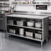 Thumbnail image #2 for Eagle Spec-Master Open Front Plate Cabinet, 96W x 15D, 304 Stainless Steel Top