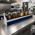 Thumbnail image #2 for Advance Tabco Prestige Supreme Single-Tier Stainless Steel Speed Rail, 60 Inch, 15-Bottle Capacity