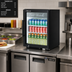 Thumbnail image #2 for Turbo Air Super Deluxe 4.45 Cu. Ft. Countertop Glass Door Refrigerated Merchandiser, Self-Contained, 1 Door