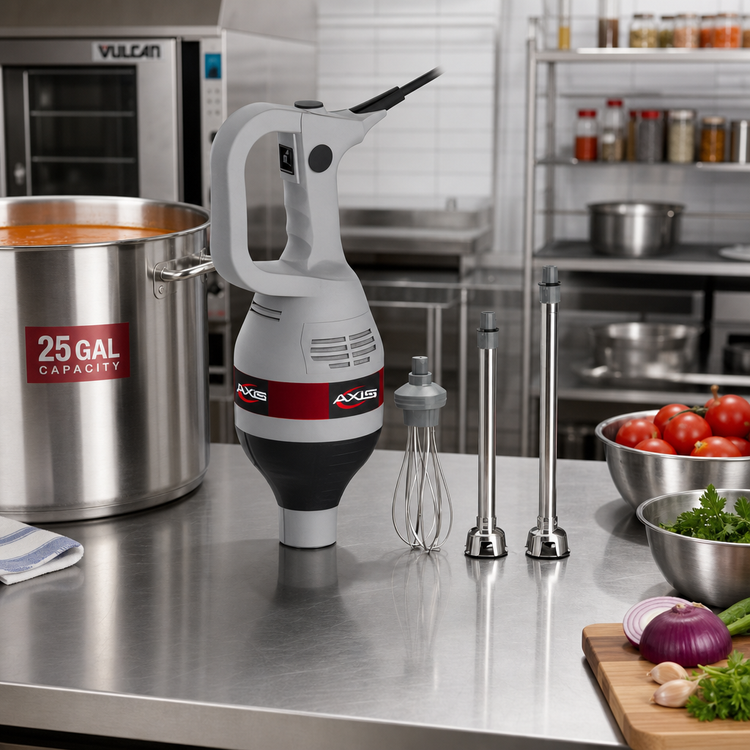 Product image #3 for Axis Handheld Immersion Blender with Interchangeable Stainless Steel Shaft, 25-Gallon Capacity, 120V