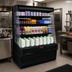 Thumbnail image #2 for Howard-McCray 30E Series Remote Multi-Purpose Open Merchandiser with Sliding Rear Access Doors, 51 Inch Wide, Black