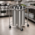 Thumbnail image #2 for Dinex DXP4ATGH8 Four-Tube Heated Mobile Dish Dispenser, up to 12