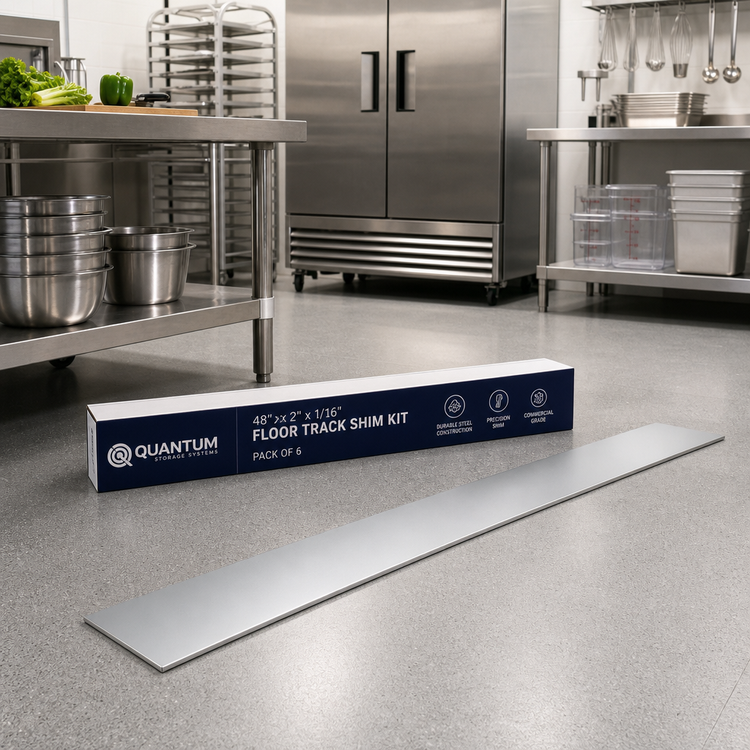 Product image #2 for Quantum 48 Inch x 2 Inch x 1/16 Inch Floor Track Shim Kit, Pack of 6