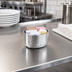 Thumbnail image #2 for American Metalcraft Oval Hammered Aluminum Sugar Packet Holder/Sauce Cup, 6 oz., Silver