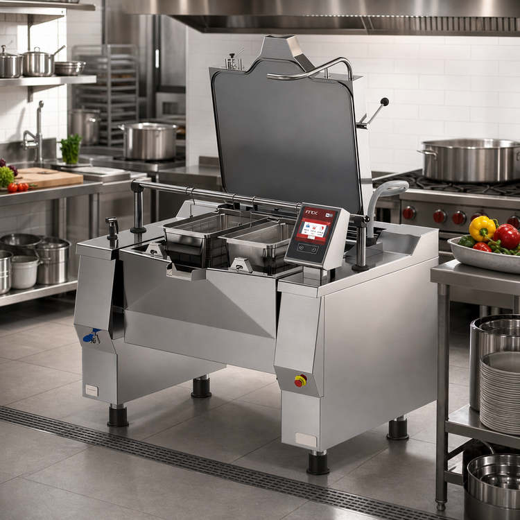 Product image #2 for Betterpan UDBRG029ACV1 29 Gallon Gas Tilting Skillet Pressure Braising Pan