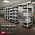 Thumbnail image #2 for MetroMax Top-Track 24-Inch Mobile Unit Kit for MetroMax 4 and MetroMax Q Shelves