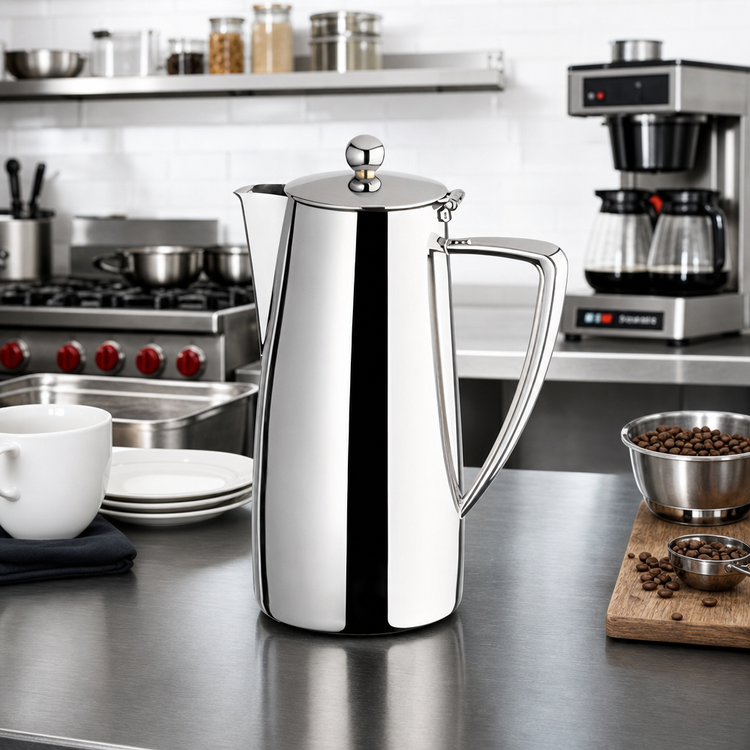 Product image #2 for Winco Cadenza Monte Carlo 64 oz Coffee Server with Hinged Lid
