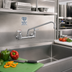Thumbnail image #3 for T&S Brass UltraRinse 8-Inch Centers Wall Mount Mixing Faucet with 12-Inch Swing Nozzle