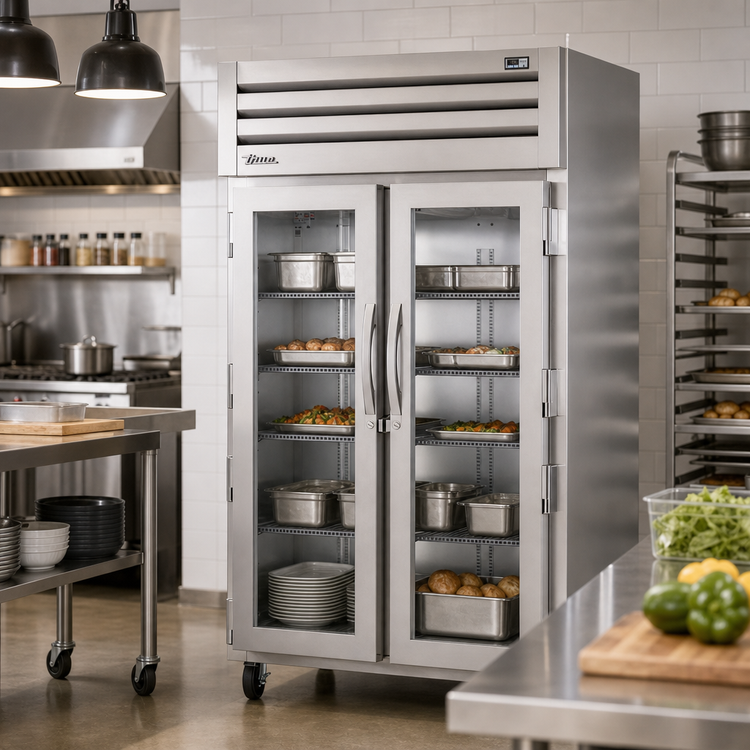 Product image #2 for True SPEC SERIES 2-Section Standard Depth Reach-In Heated Holding Cabinet with Locking Glass Doors