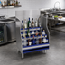Thumbnail image #2 for Advance Tabco Prestige Signature Series 36-Inch Five-Step Stainless Steel Freestanding Liquor Bottle Display Unit