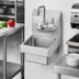 Thumbnail image #2 for Krowne MiniMax 9-Inch Wall-Mounted Hand Sink with Battery-Operated Electronic Sensor Faucet