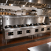 Thumbnail image #2 for York 6-Chamber Gas Wok Range with Water-Cooled Top and Chinese Swing Faucets