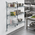 Thumbnail image #2 for Quantum Wall-Mounted Cantilever Shelf Starter Unit with 3 Wire Shelves, 54-Inch Posts and Chrome Plated Finish