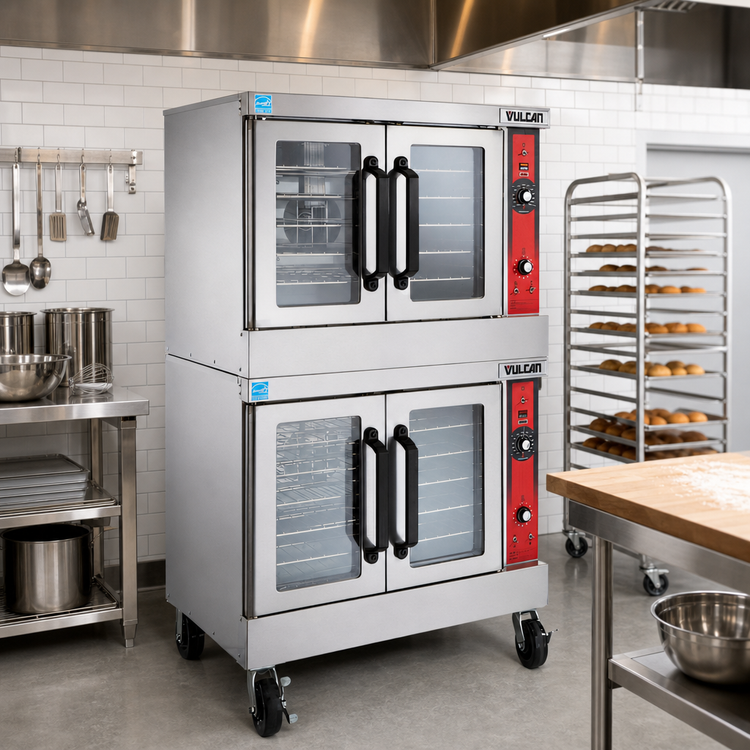 Product image #3 for Vulcan VC66GD Double-Deck Bakery Depth Gas Convection Oven, 10-Pan Capacity